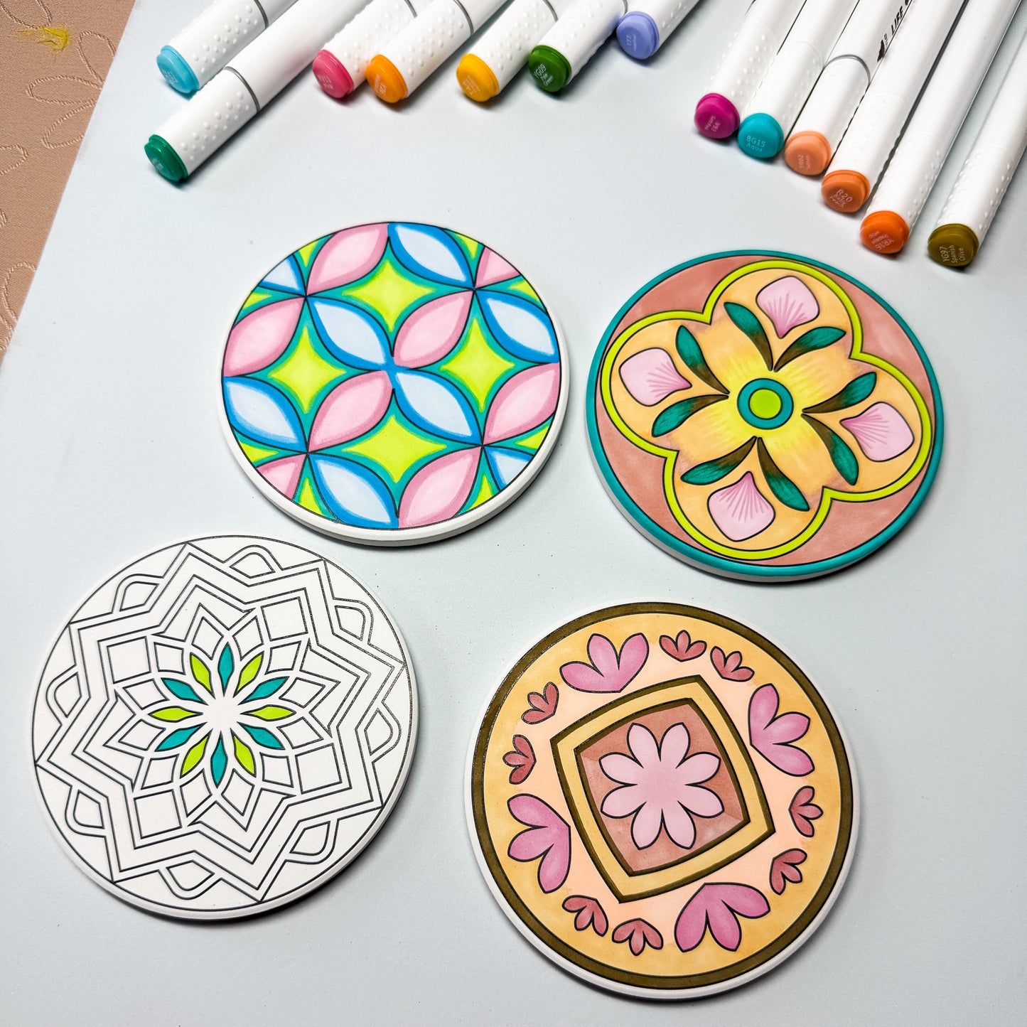 Ceramic Coaster Painting Kit