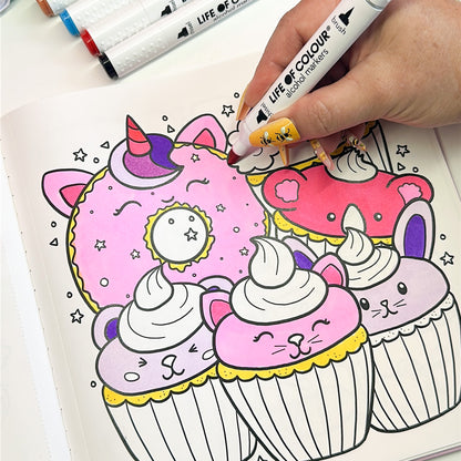 Cute and Cosy Combo - Colouring Book and stickers bundle