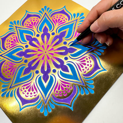 Mega Gold Foil Colouring Book Bundle