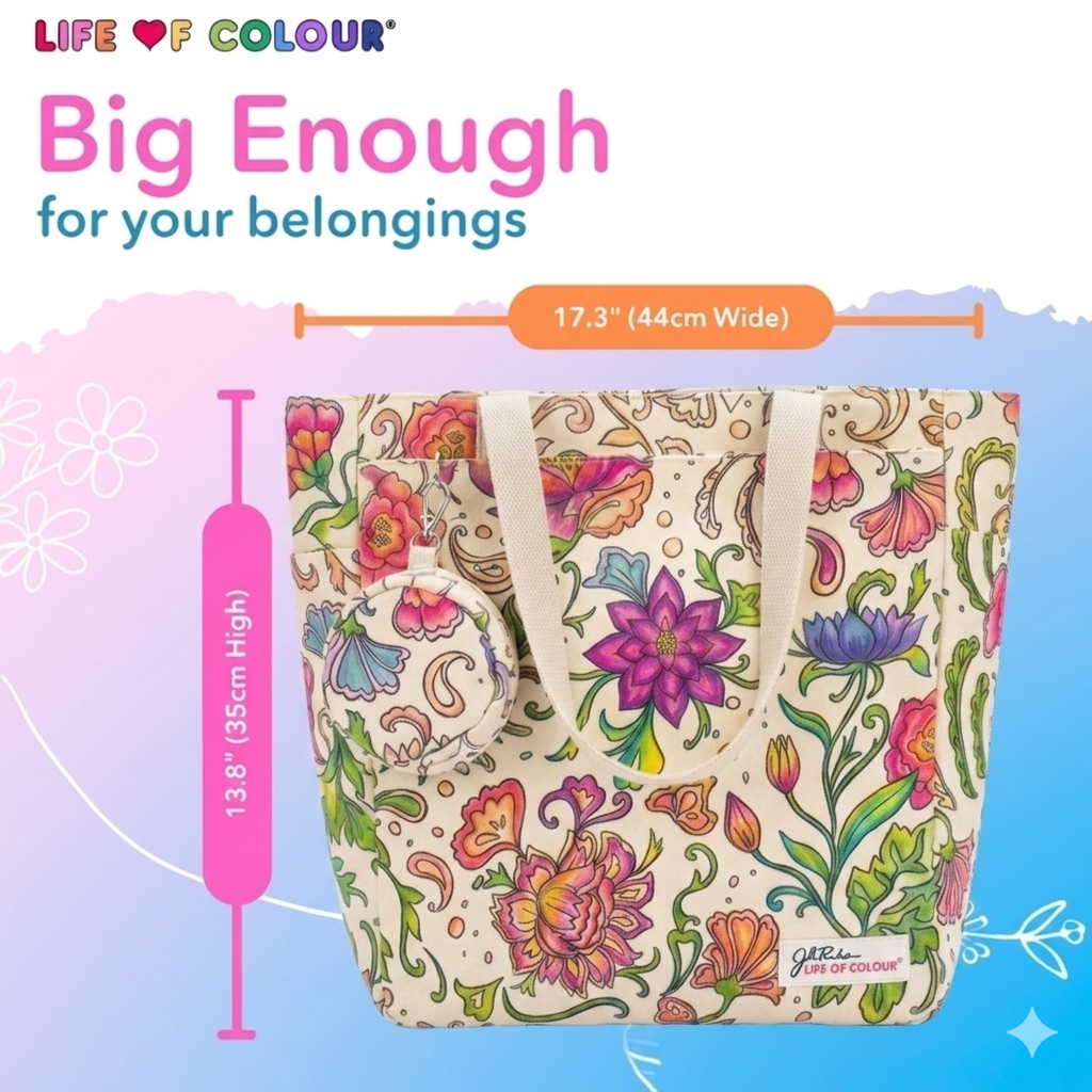 DIY Doodle Bag - Dreamy Flowers design