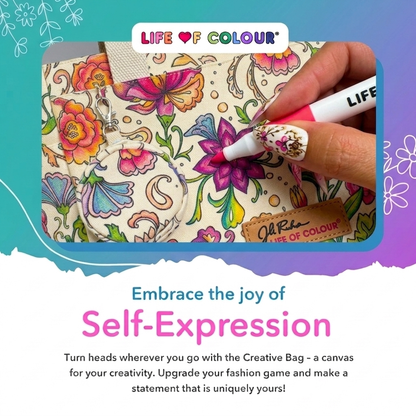 DIY Doodle Bag - Dreamy Flowers design