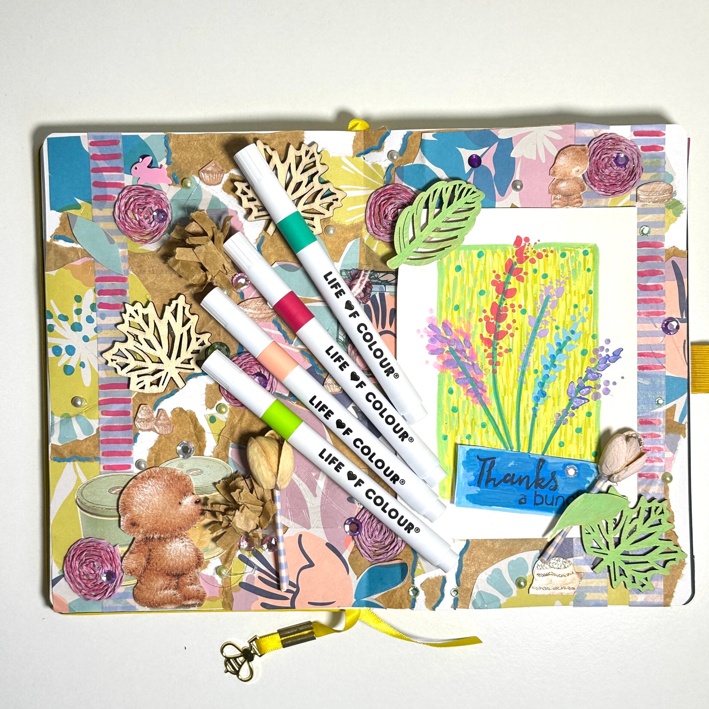 "Flowers" Acrylic Markers  - set of 24 Flower inspired tones