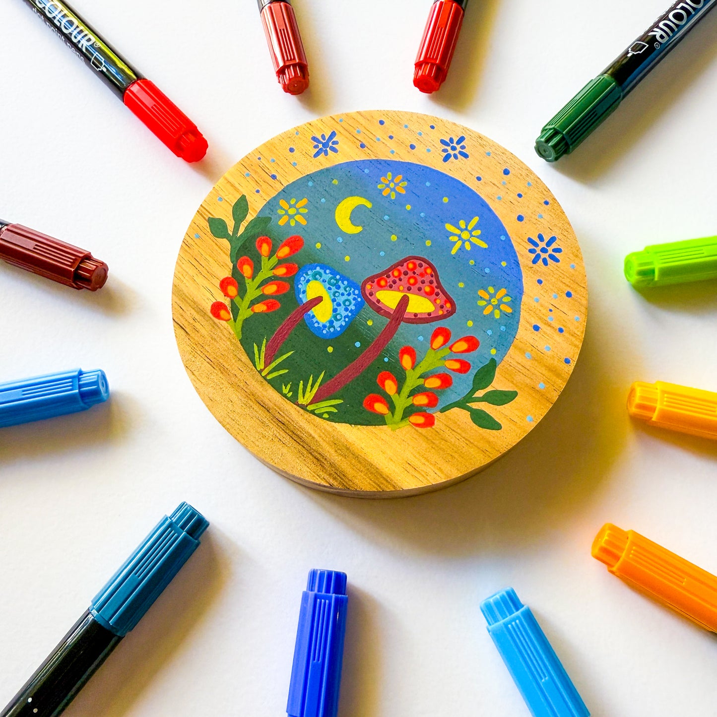 Wild Dots Acrylic Paint Pens -  Set of 12 Earth Colours