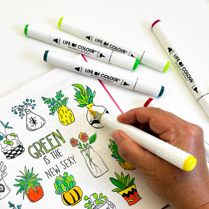 Cute, Doodle and Watercolour Colouring Book Bundle