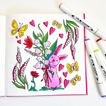 Cute, Doodle and Watercolour Colouring Book Bundle