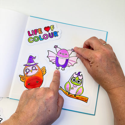 Halloween Colour-In Sticker Pack