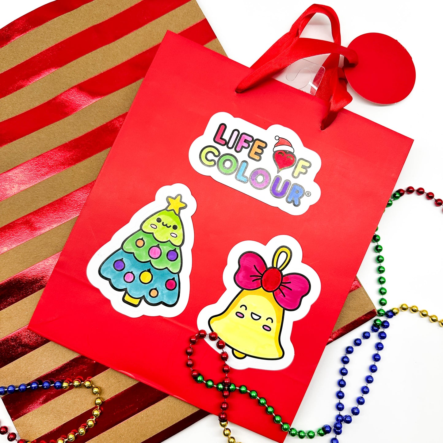 Christmas Colour-In Sticker Pack