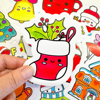 Christmas Colour-In Sticker Pack