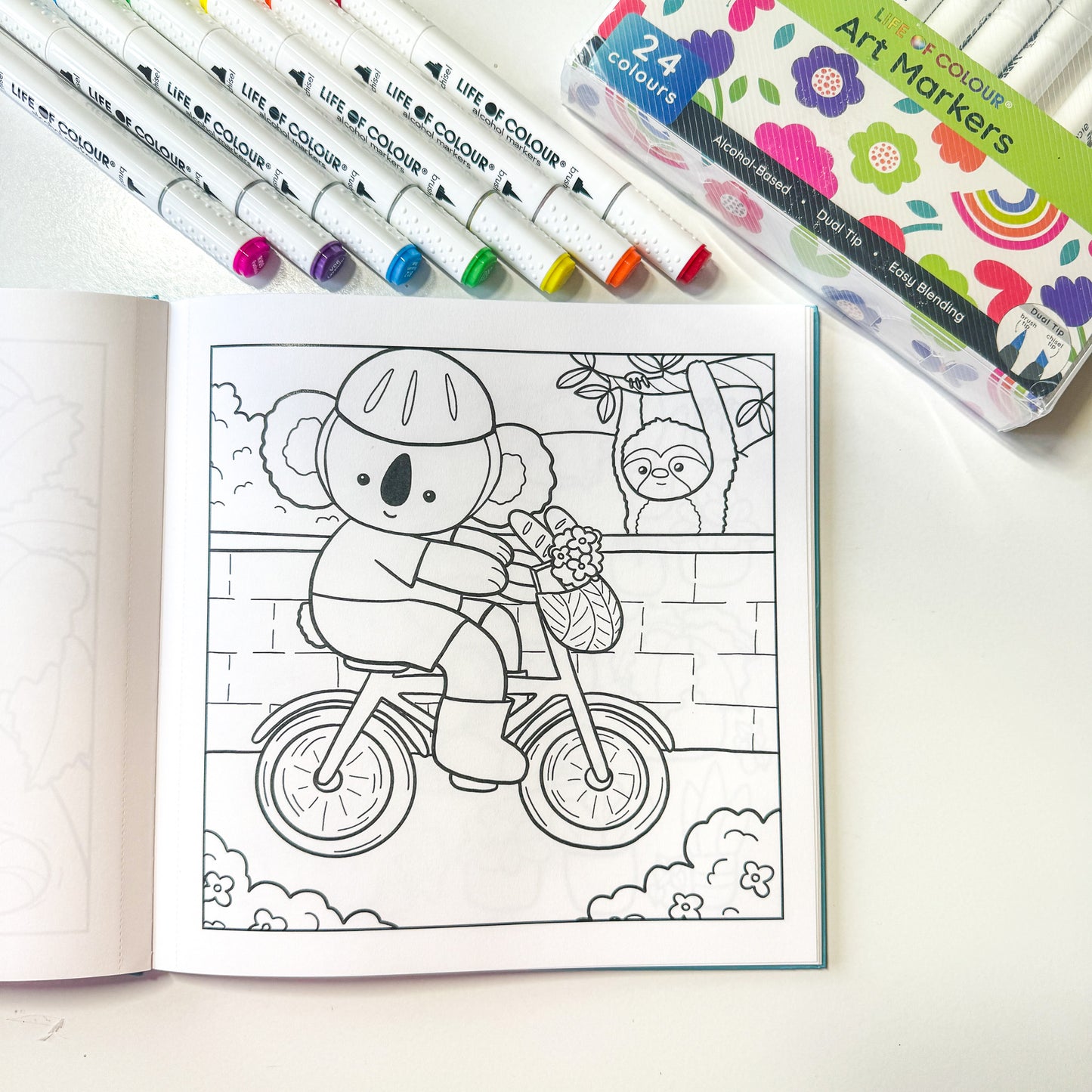 Cute and Cosy Colouring Book Volume 2- Good Vibes only