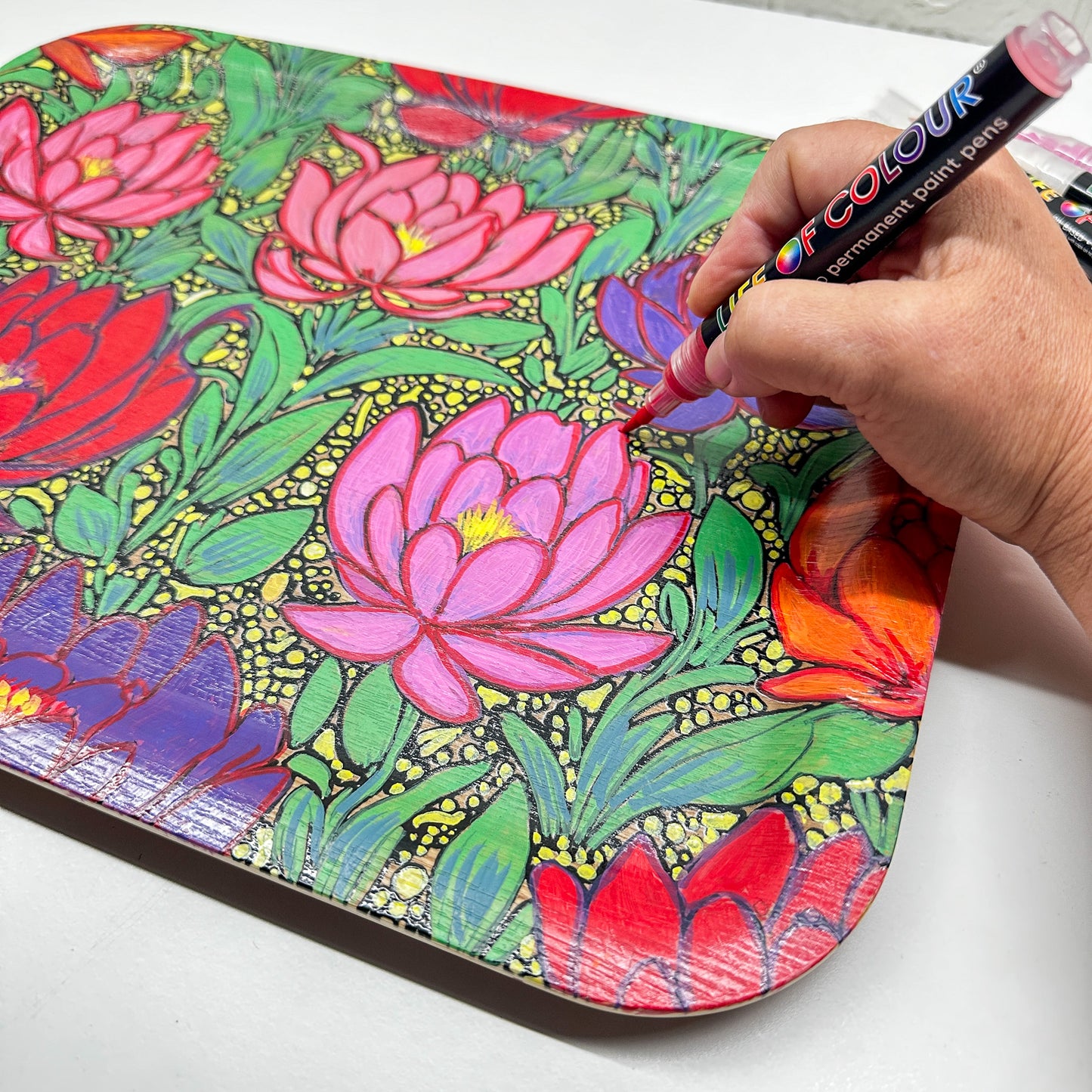 DIY Wooden Tray Kit Bundle - Daisies and Proteas