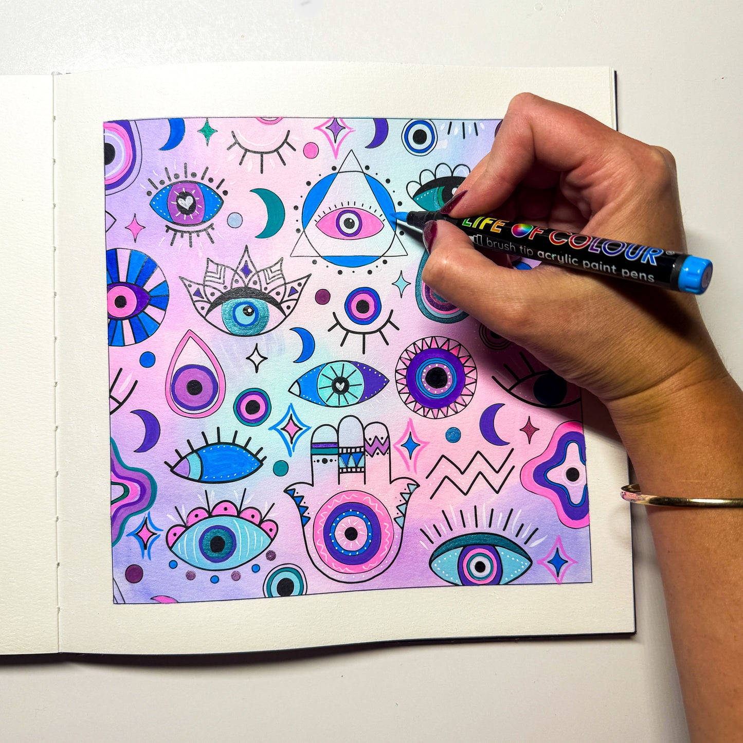 Watercolour Colouring Book - Volume 2