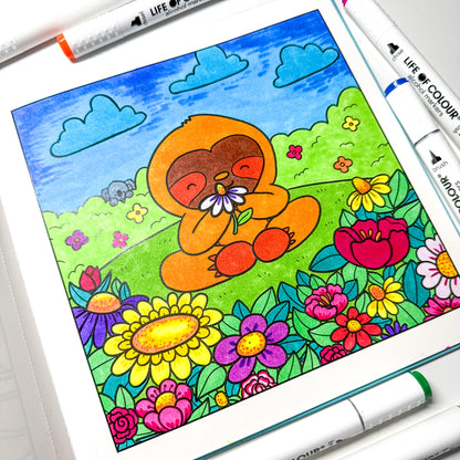 Cute and Cosy Colouring Book Volume 2- Good Vibes only