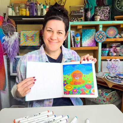 Cute, Doodle and Watercolour Colouring Book Bundle