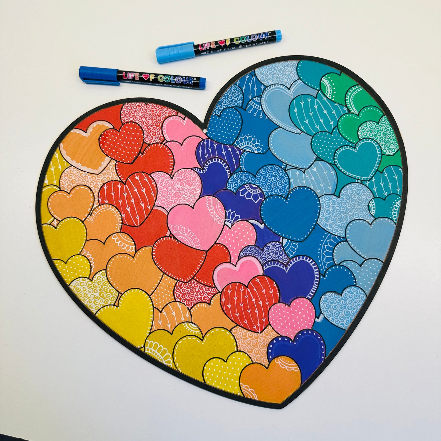 Heart Painting Kit - Bubble Heart