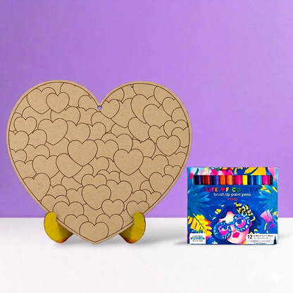 Heart Painting Kit - Bubble Heart