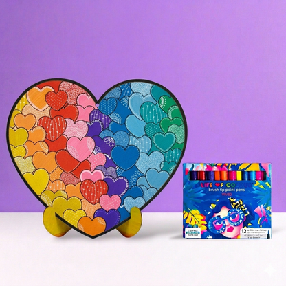 Heart Painting Kit - Bubble Heart