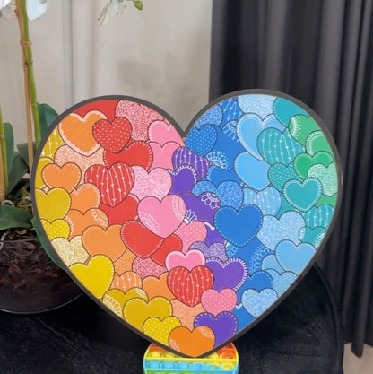 Heart Painting Kit - Bubble Heart