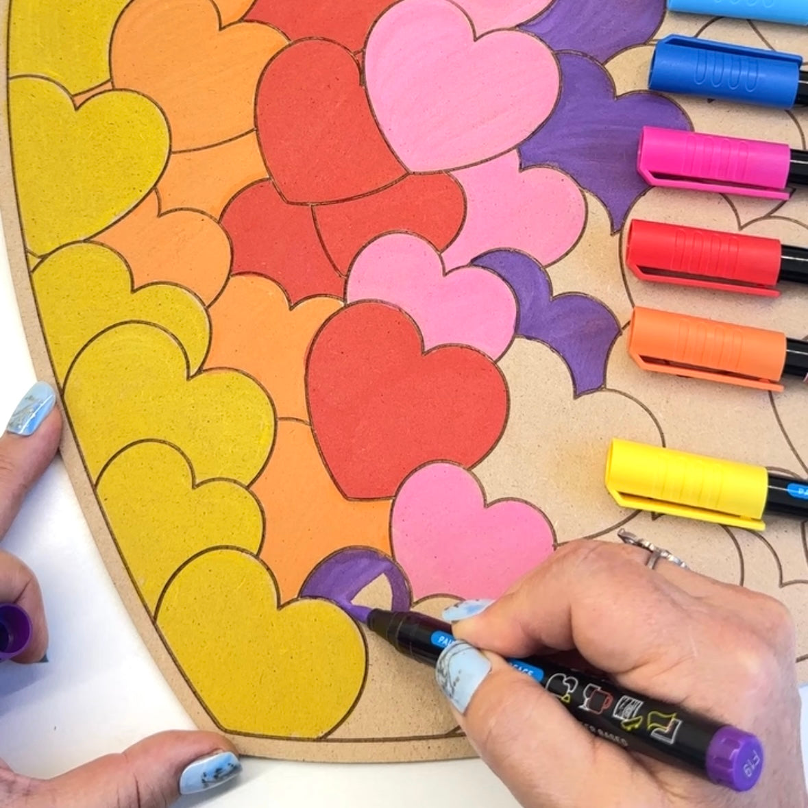 Heart Painting Kit - Bubble Heart
