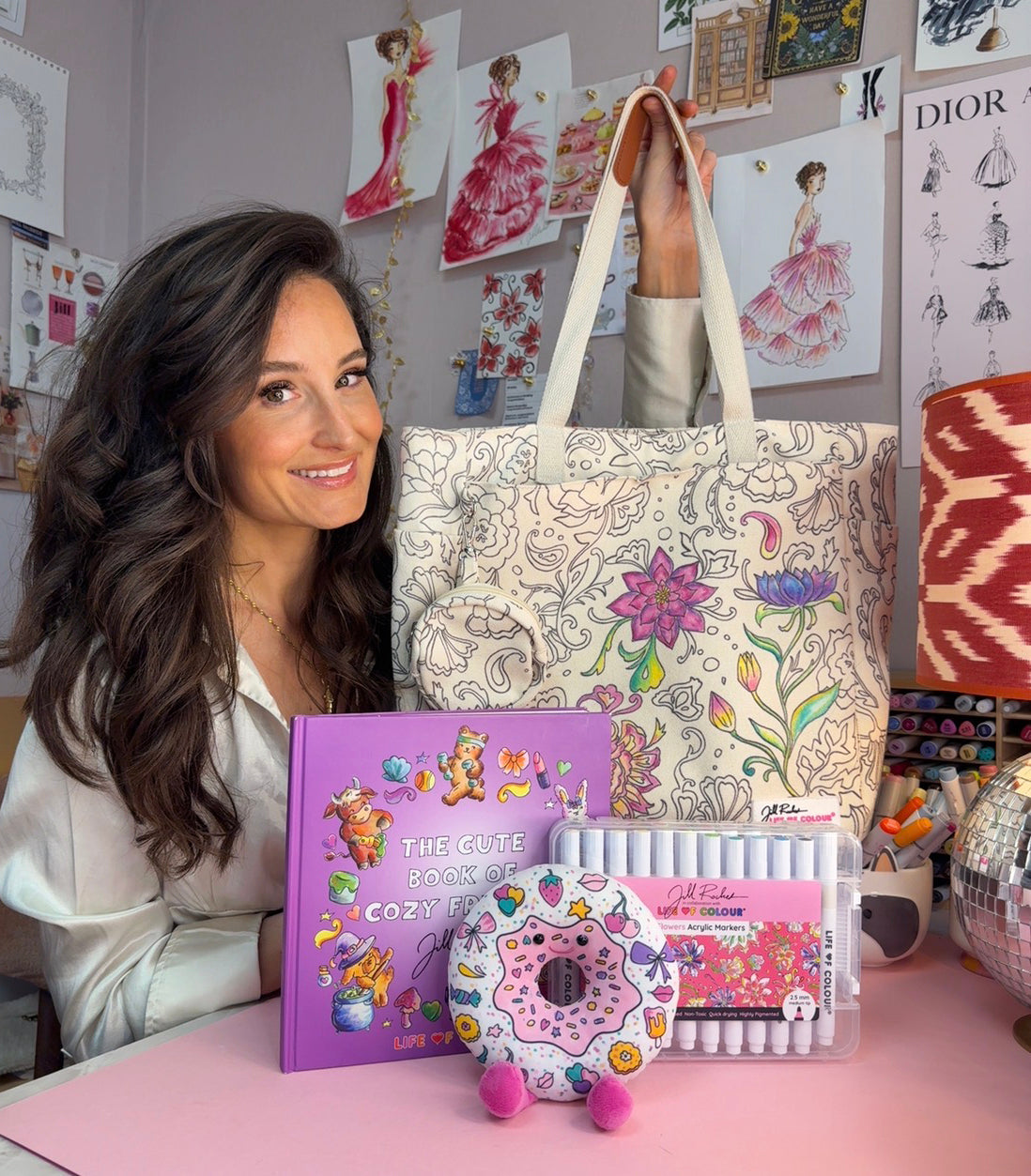 DIY Doodle Bag - Dreamy Flowers design