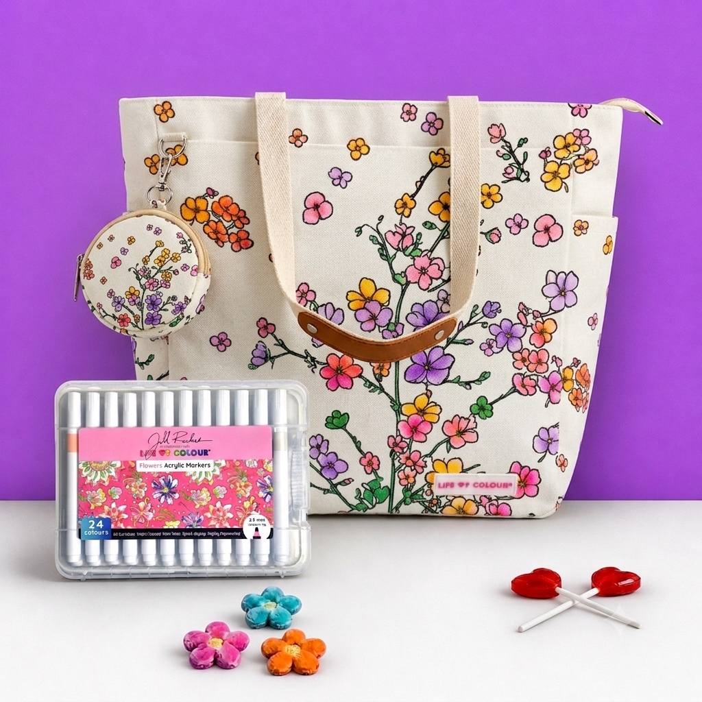 DIY Doodle Bag - Cherry Blossom
