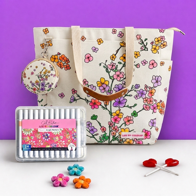 DIY Doodle Bag - Cherry Blossom
