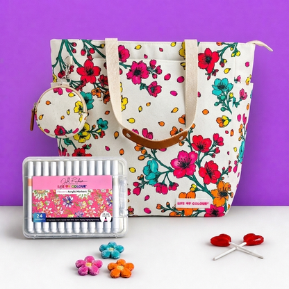 DIY Doodle Bag - Poppy Fields