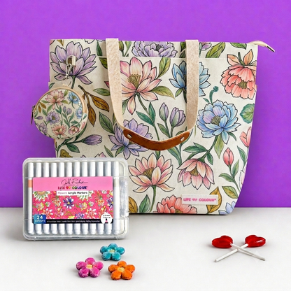 DIY Doodle Bag - Peony Bloom