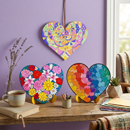 Heart Painting Kit - Bundle of 3 Hearts
