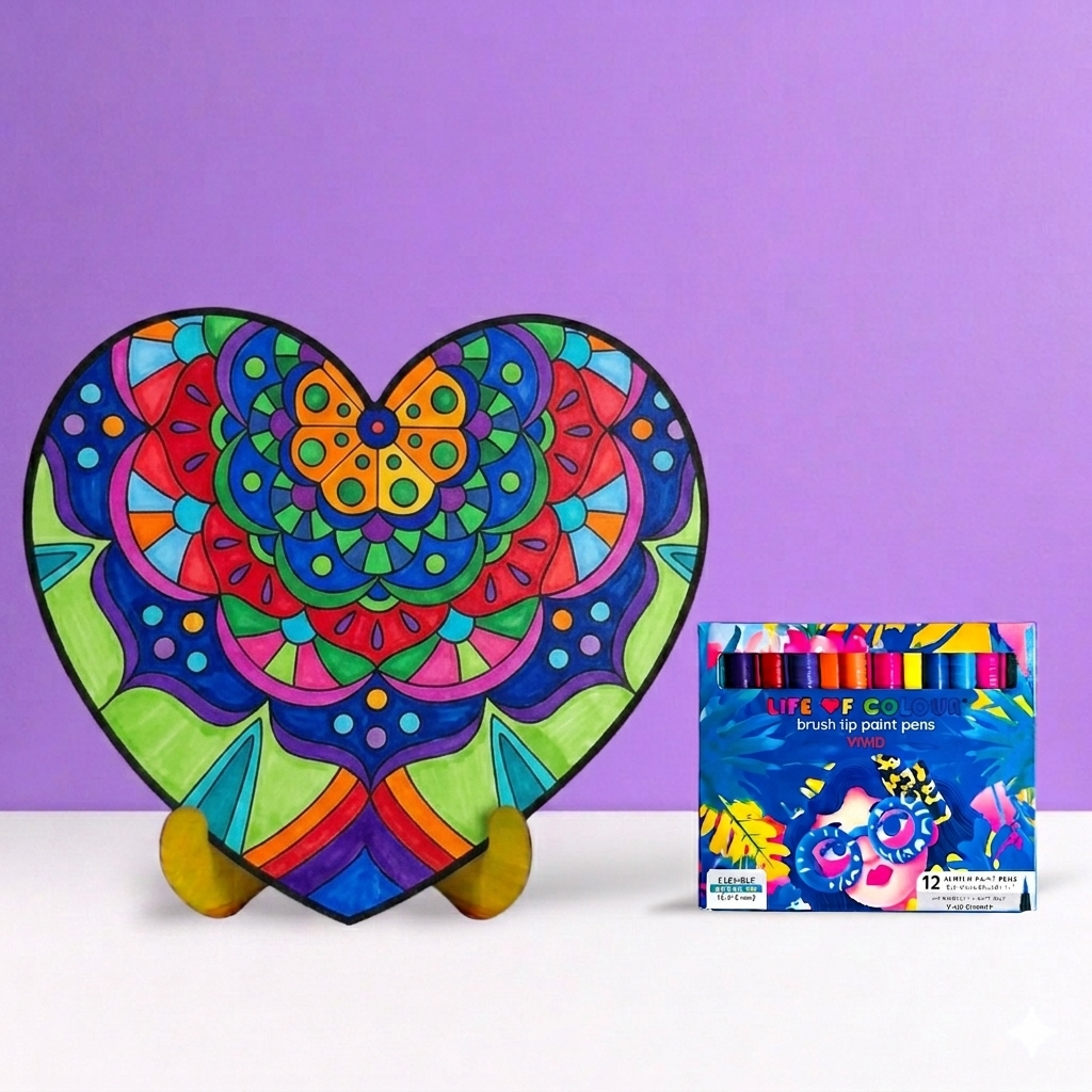 Heart Painting Kit - Carnival Heart