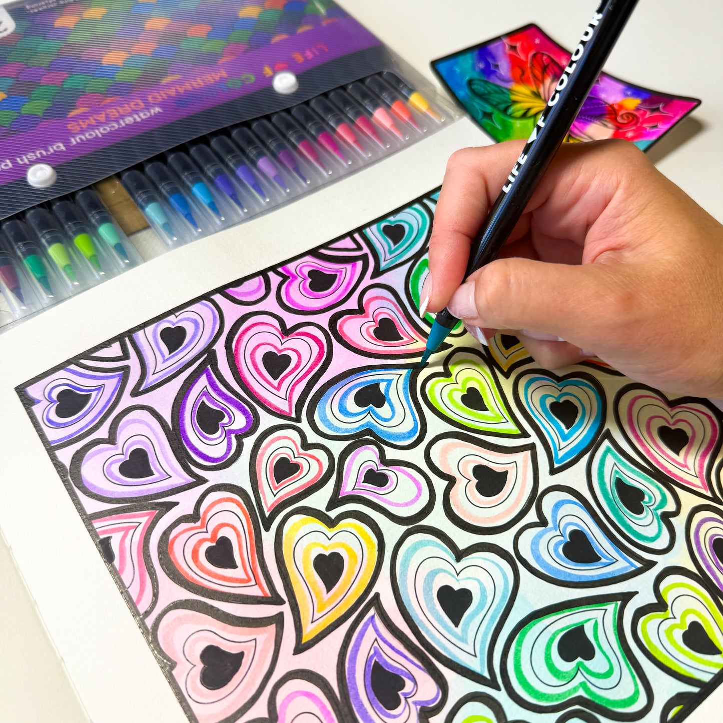 Watercolour Brush Pens - Mermaid Colours