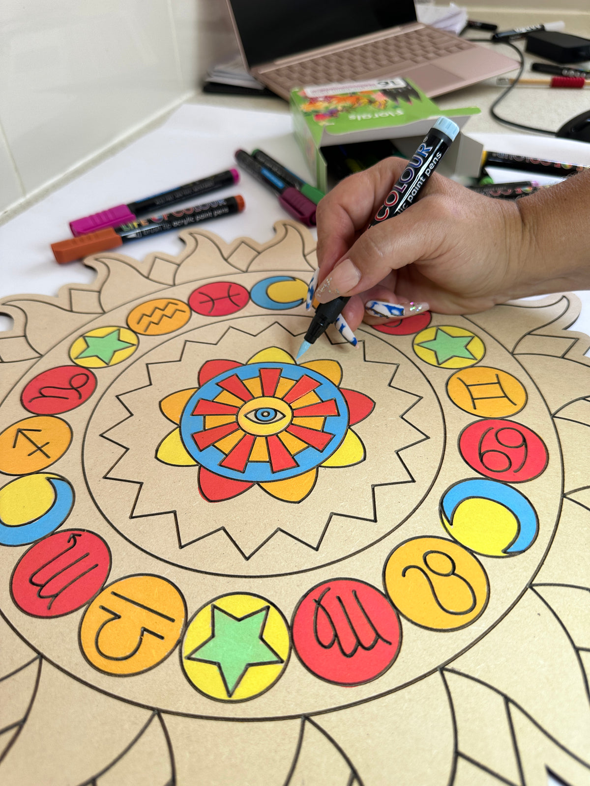 Life of Colour Zodiac Painting Kit - Florals