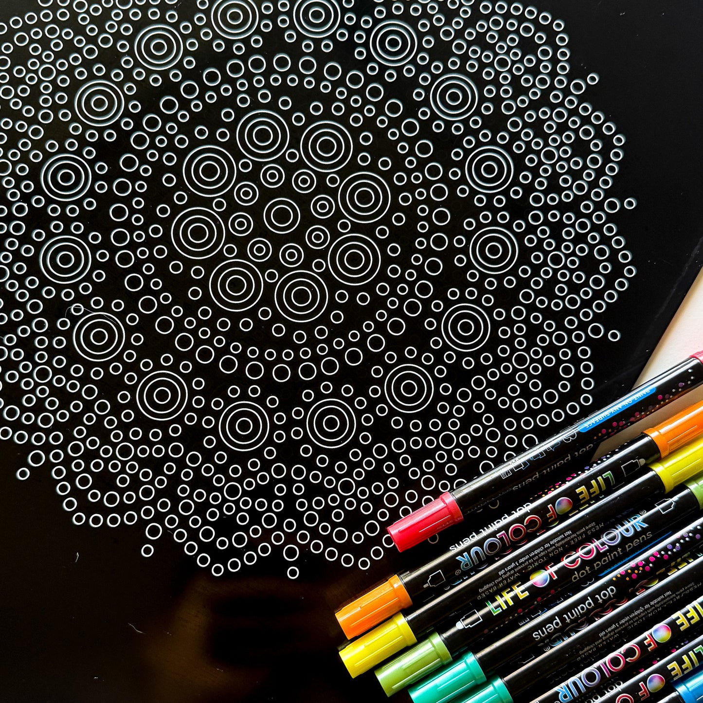 Metal Poster Tile Painting Kit - Black