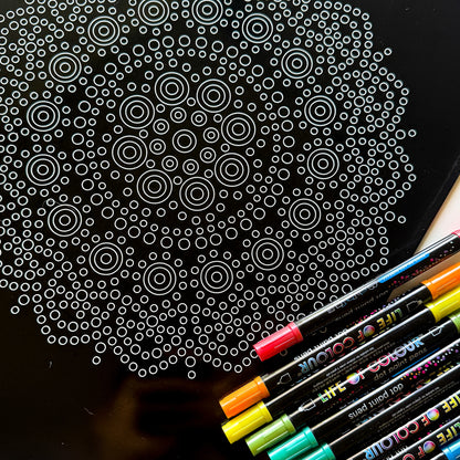 Metal Poster Tile Painting Kit - Black