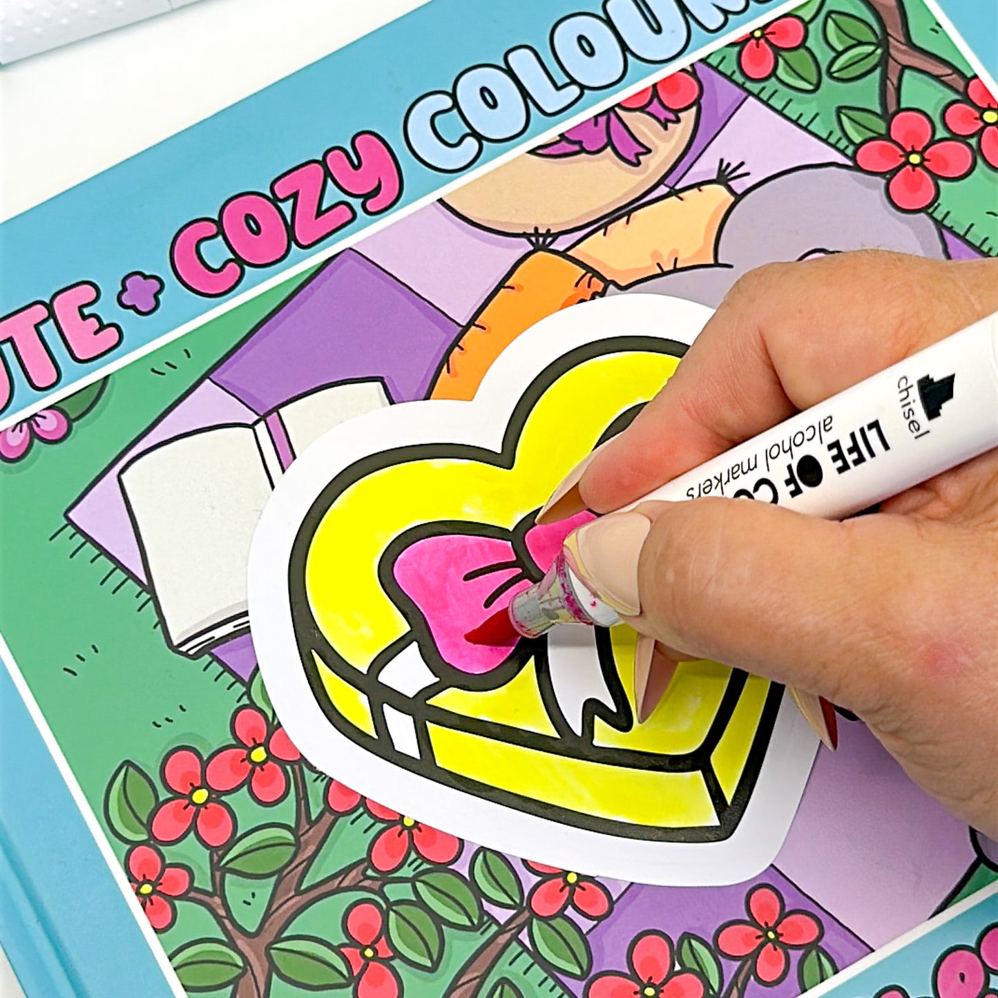 Cute and Cosy Colour-In Sticker Pack