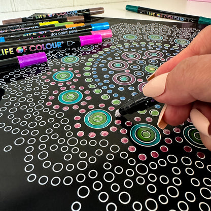 Metal Poster Tile Painting Kit - Black