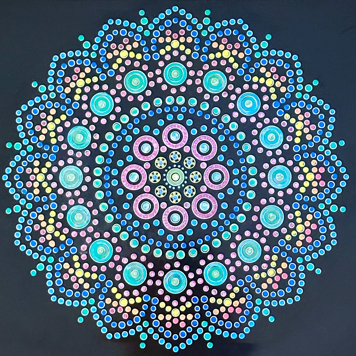 Metal Poster Tile Painting Kit - Black