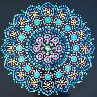 Metal Poster Tile Painting Kit - Black