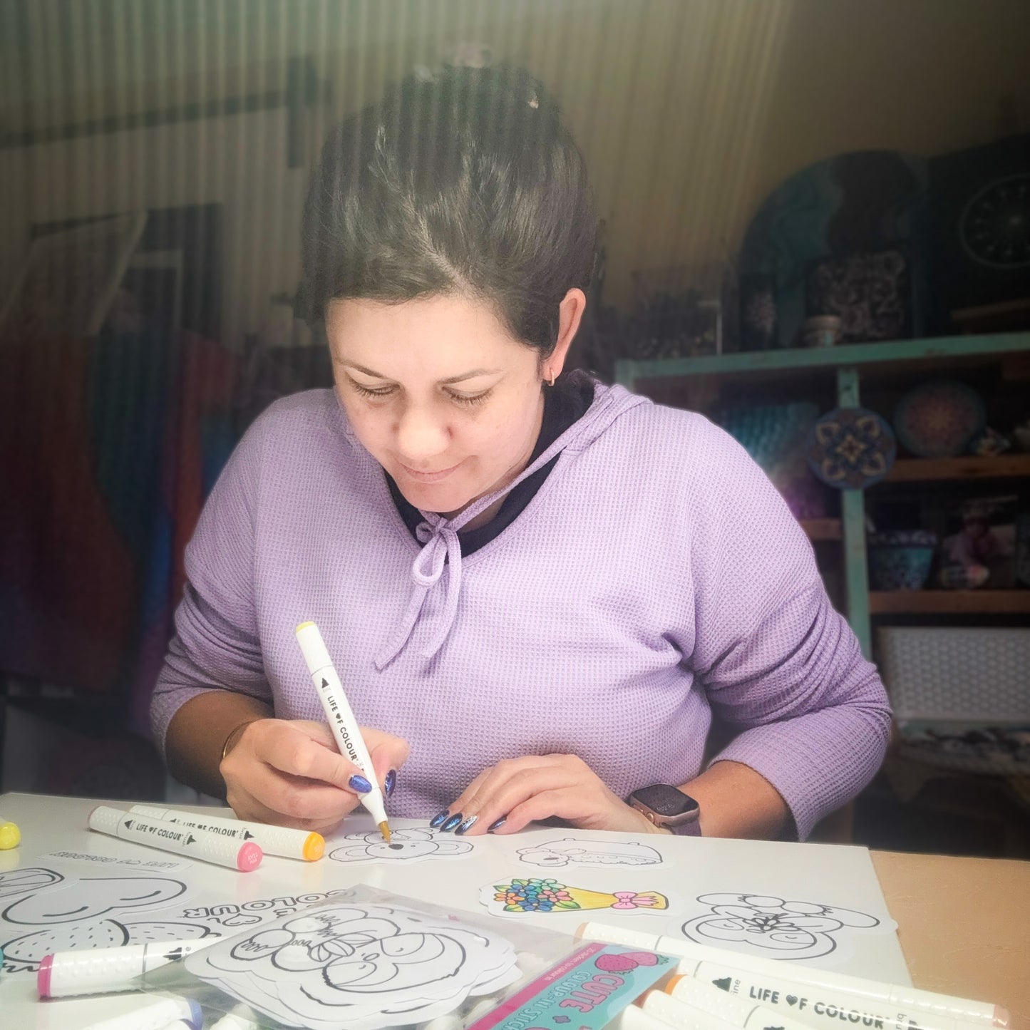 Art Markers - 24 Alcohol Based, Dual Tip Markers  - Pastel Colours