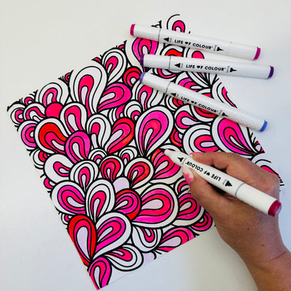 Velvet Colouring Cards