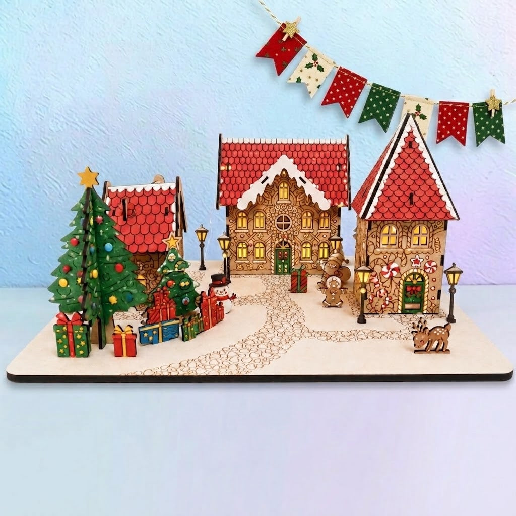 12 Day Advent Calendar - A Gingerbread Village