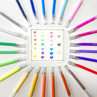 Acrylic Gel Pens - Set of 24