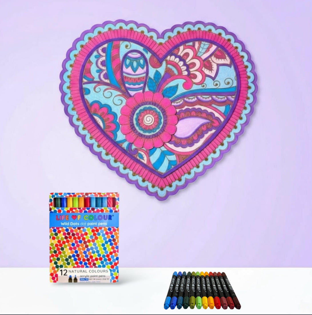 3D Love Nature Boards - Heart