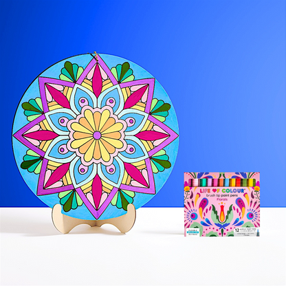 Life of Colour Mandala Painting Kit - In Bloom
