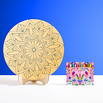 Life of Colour Mandala Painting Kit - In Bloom
