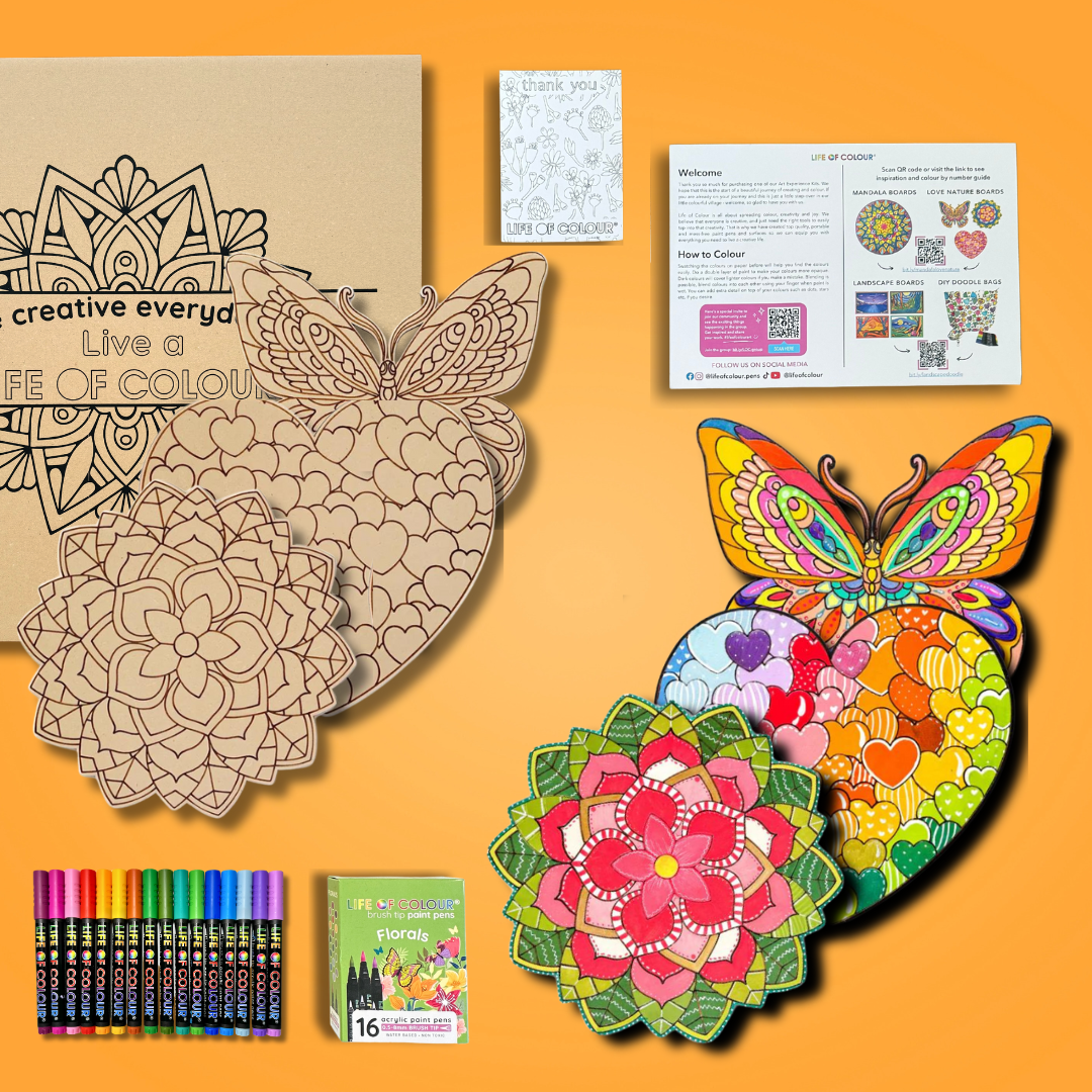 Life of Colour Mega Love Nature Painting Kit - Bundle of 6