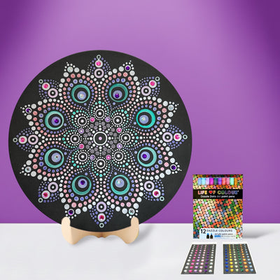 Life of Colour Dot Mandala Painting Kit - Leo the Lion