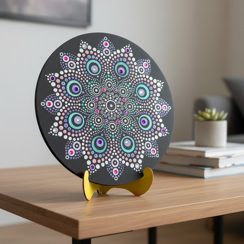 Life of Colour Dot Mandala Painting Kit - Leo the Lion