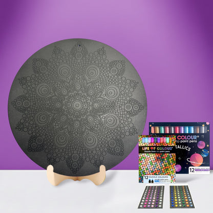 Life of Colour Dot Mandala Painting Kit - Leo the Lion