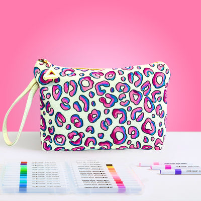 DIY Essentials Pouch - Leopard Print Design