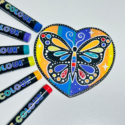 Rainbow Colours Brush Tip Acrylic Paint Pens – Set of 6